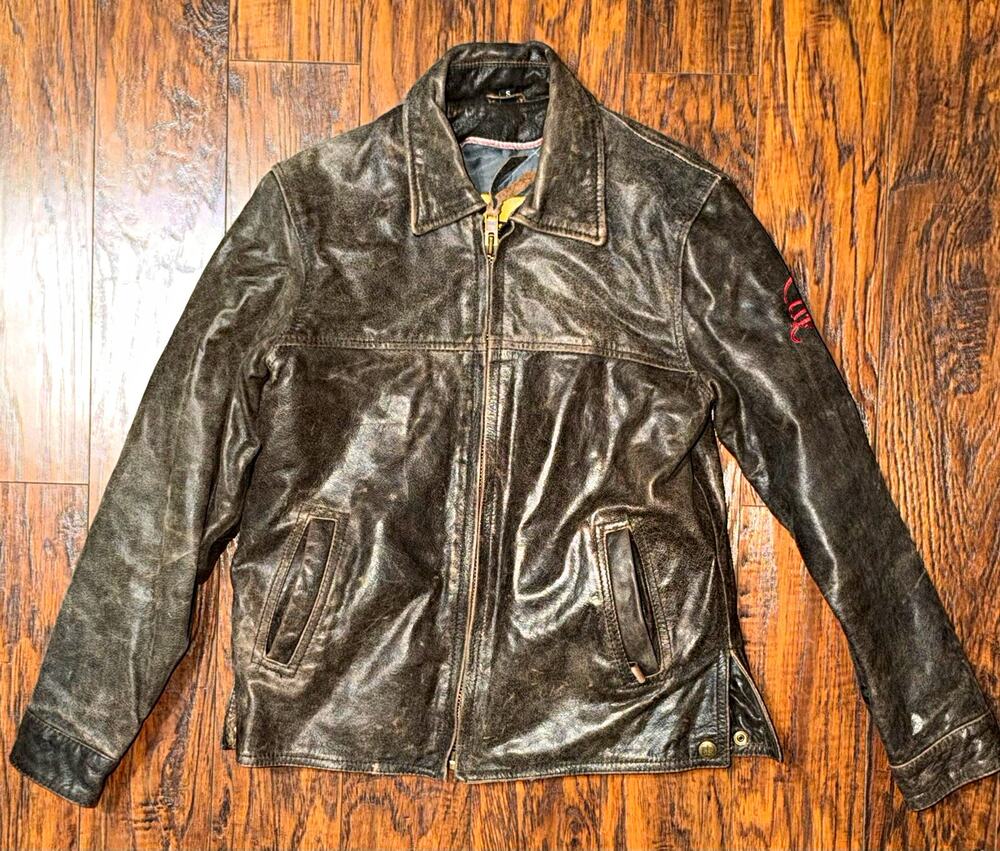 STS Ranchwear Rifleman Full Grain Leather Western Jacket Small Oklahoma Sooner